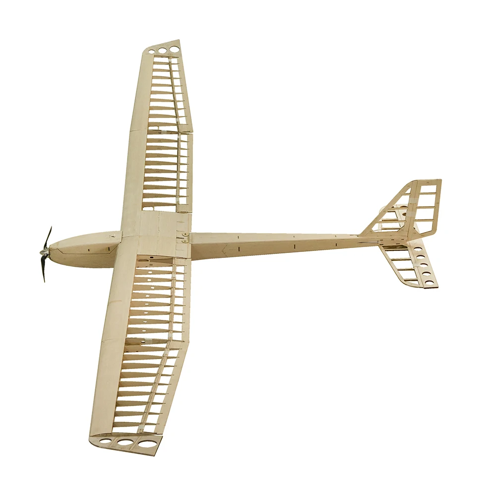 Construction en kit de planeur en bois balsa et lanceur - Corvus