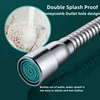 12-50cm Universal Faucet Extender Stainless Steel 360° Rotation Kitchen Sink Anti-Splash Nozzle Aerator Extension Hose 1/2 Modes 5