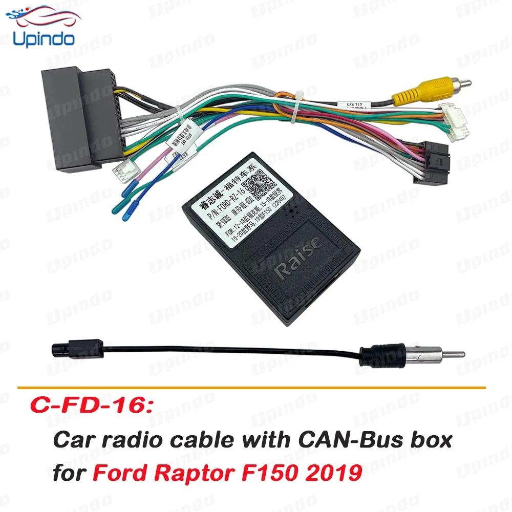 

Car Radio Cable CANBus Decoder SPDIF Audio Amplifier Adapter Power Wiring Connector Harness Socket for Ford Raptor F150 2019