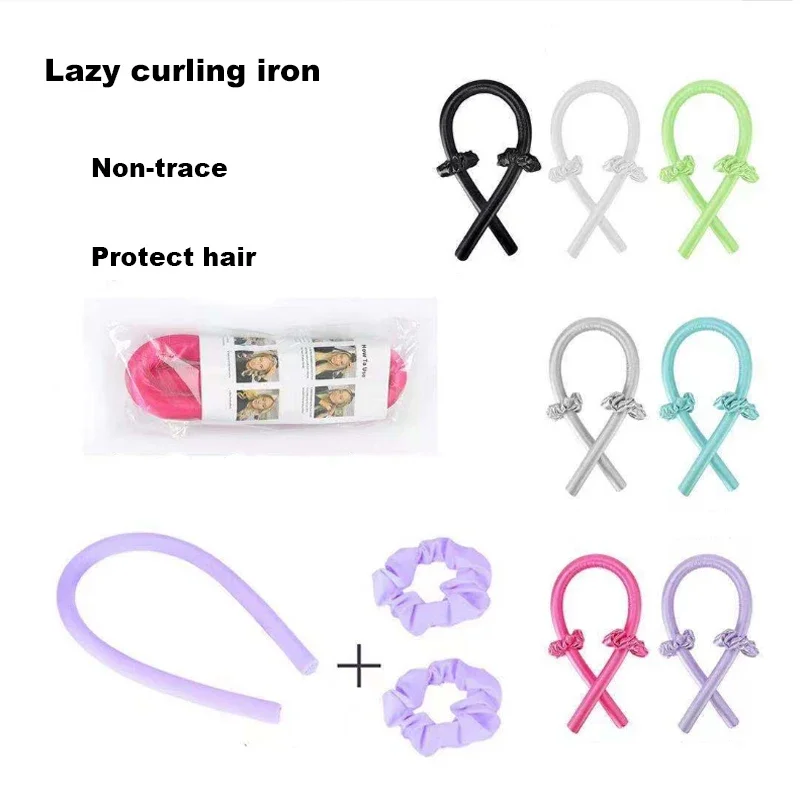 Hair Curling Tools Lazy Heatless Curling Rod Sponge Headband Air Wave No Heat Curlers Women