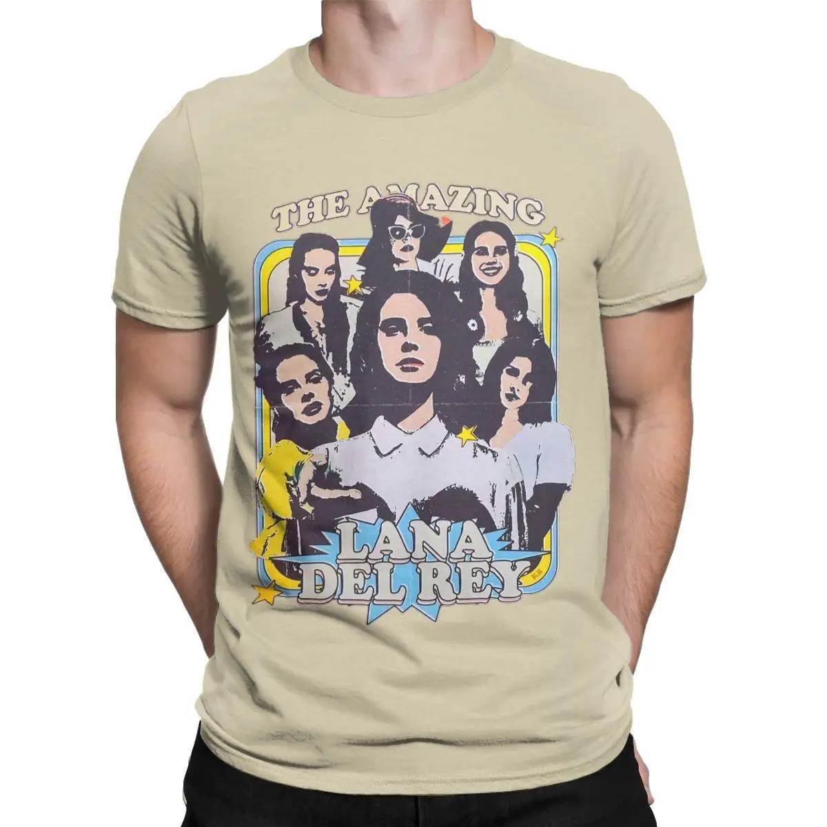

Men T-Shirts The Amazing Lana Del Rey Casual Pure Cotton Tee Shirt Short Sleeve T Shirt Round Collar Clothes Gift Idea