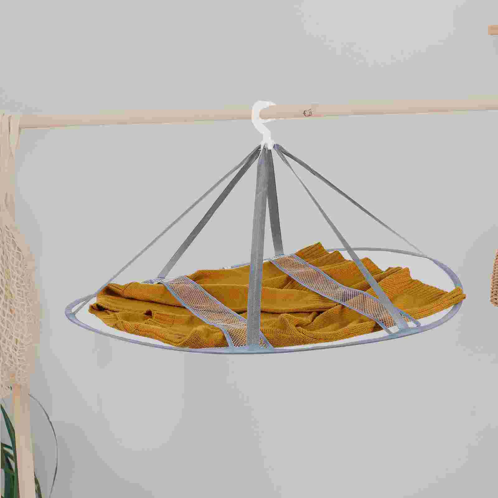 Foldable Clothes Drying Rack Net Laundry Air Flat Mesh Sweater Hanging Drying Net Vegetable Storage ganization Drying Nets 5