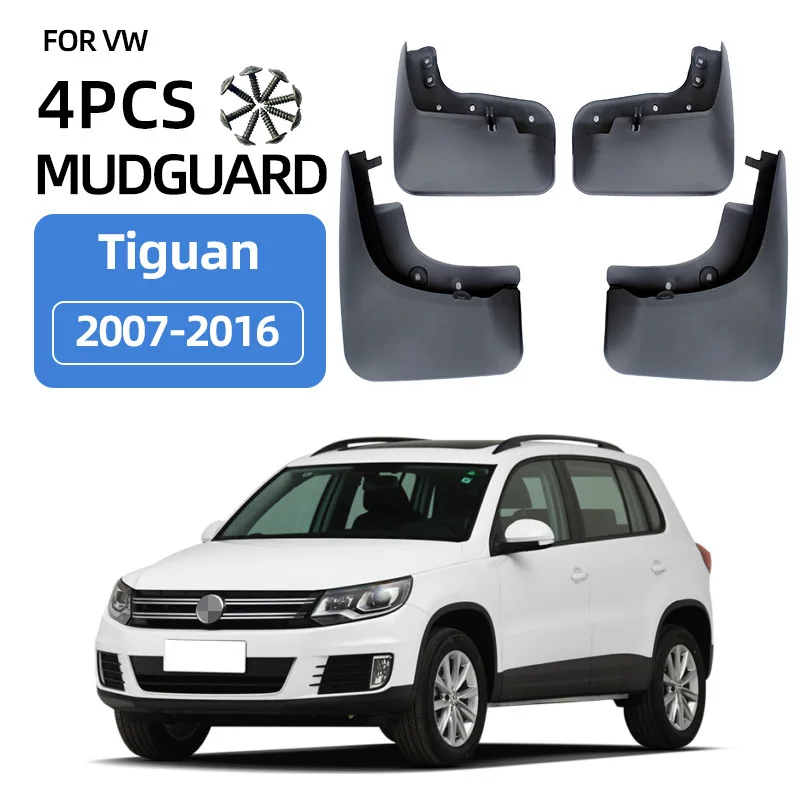 Mudguards Fender Mudflaps Front Rear Flares Splash Guards Cover Car Accessorie Suitable for 2007-Volkswagen Tiguan