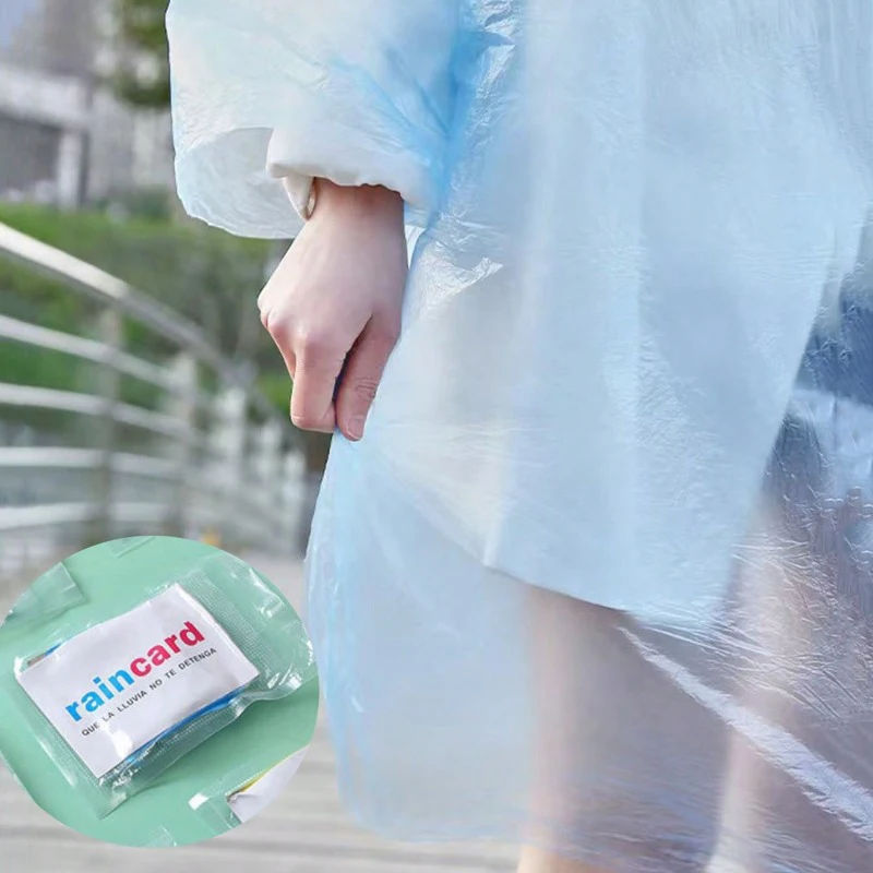 Pack of Disposable Rain Ponchos for Women - Mini Portable Waterproof Jackets for Travel and School Supplies