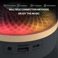 Glaze 5 Bluetooth 5.3 Audio Subwoofer Hi-Fi Acoustics Speakers Breathing Lamp Portable Wireless Soundbar for Home Theater Party - Image 4