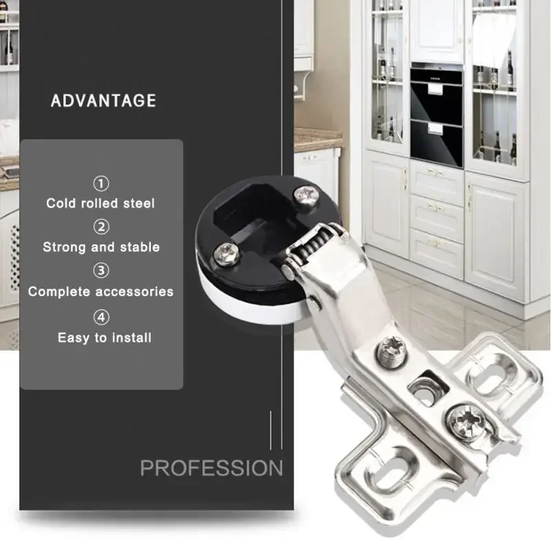 Kitchen Cupboard Glass Door Hinge Home Wine Cabinet Hardware 26mm Cup Screws #734 stainless steel hinges door hinges