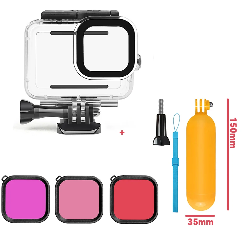 Waterproof Underwater Diving Case for GoPro Hero - 60M Depth Housing Cover Accessories