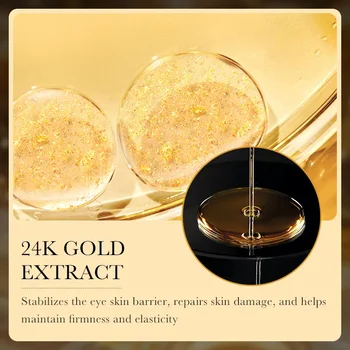 24K Gold Hyaluronic Acid Anti-Wrinkle Multi-Effect Eye Cream Moisturizes and Protects the Eye Area Firmness Whitening Under Eyes - Thumbnail 4