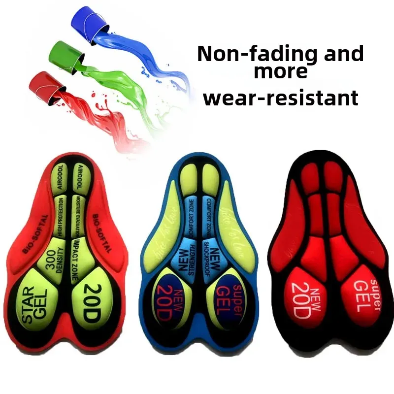 Comfortable Breathable Moisture Wicking Silicone Printed Cycling Shorts Saddle Pad Bicycle Pants Saddle Pad Sports Wear for Kids