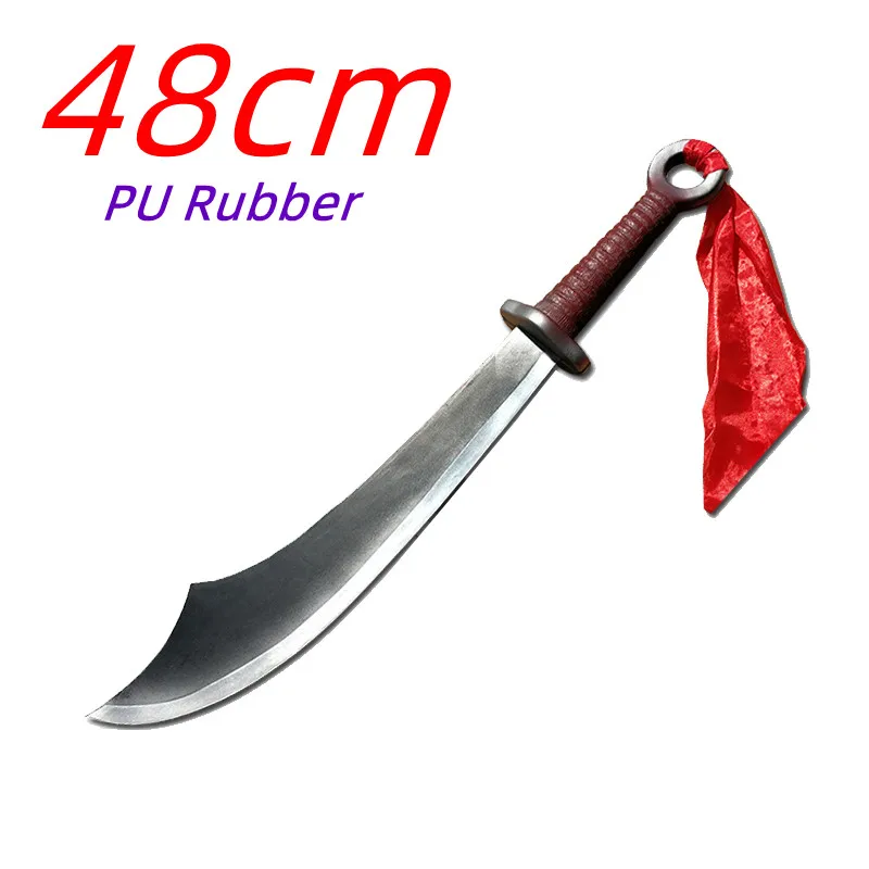 1:1 Cosplay Knife War Knife Sword Performance Prop Weapon Role Playing Chinese Style Cos Weapon Rubber Model Kids Toy 48cm