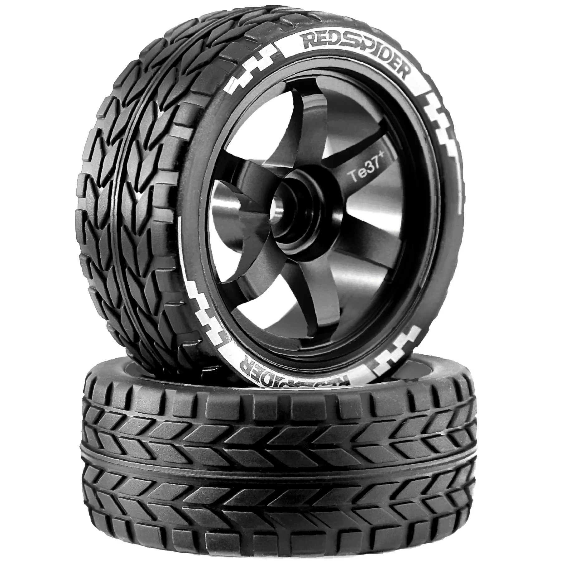 1/10 RC On-Road Drift Car Gummireifen Leichtmetallfelgen Naben Set für HSP 94122 94123 Tamiya TT02 HPI Kyosho Sakura CS D4 – Detail 21