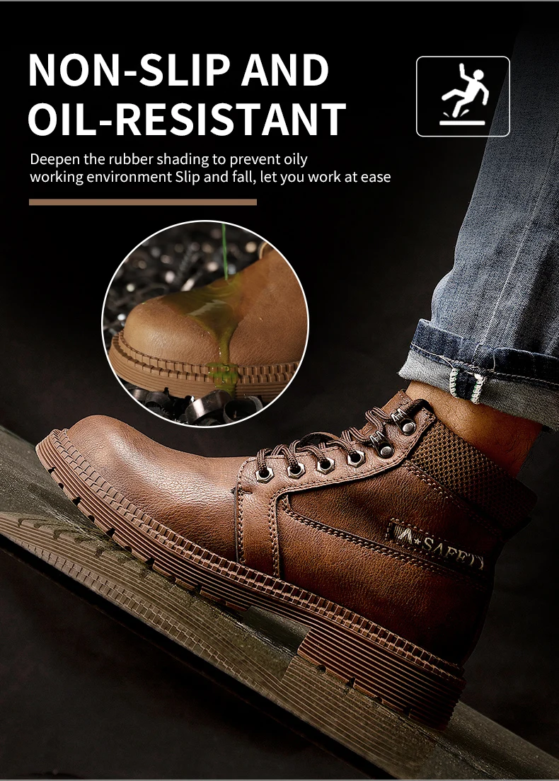 Unisex-Sicherheitsschuhe, Stahlkappe, Turnschuhe, pannensicher, bruchsicher, unzerstörbare Schuhe, Bauarbeitsschuhe, rutschfeste Turnschuhe – Detail 11