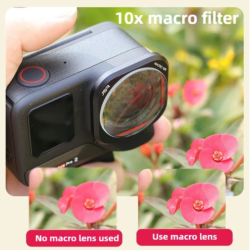 Filtri Magnetici Per Insta360 Ace Pro/Ace - Kit Con CPL, Macro 10X E UV, Impermeabili, In Vetro Ottico Con Telaio In Alluminio - 2