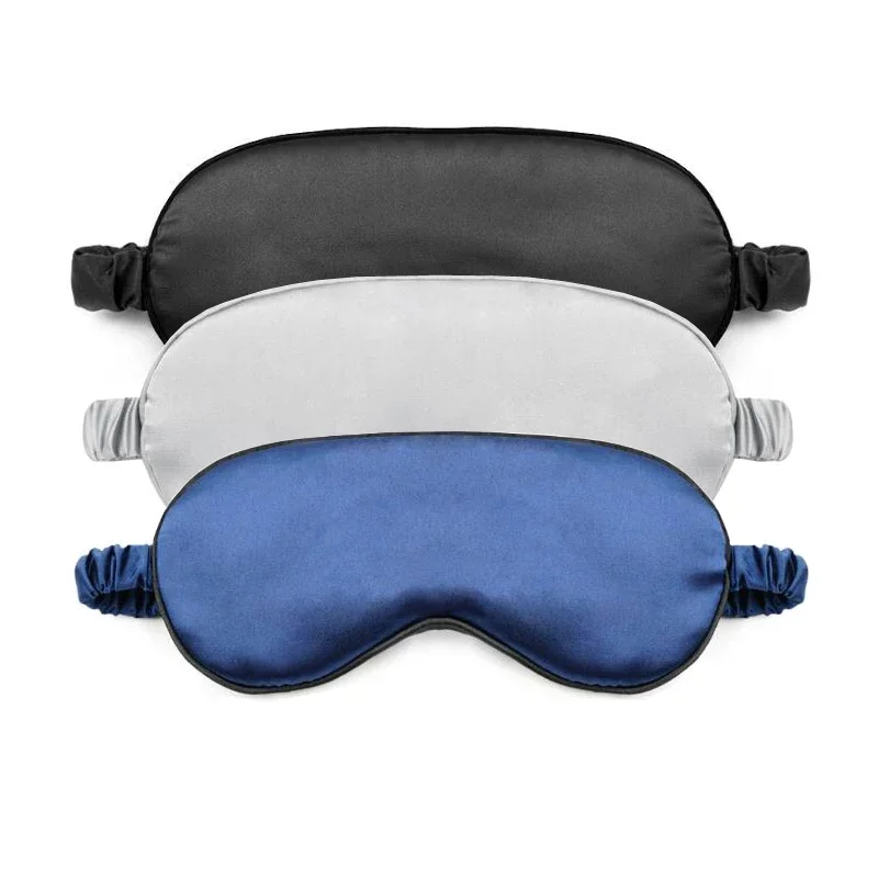 Women Imitated Silk Sleep Eye Mask Portable Travel Eyepatch Nap Rest Blindfold