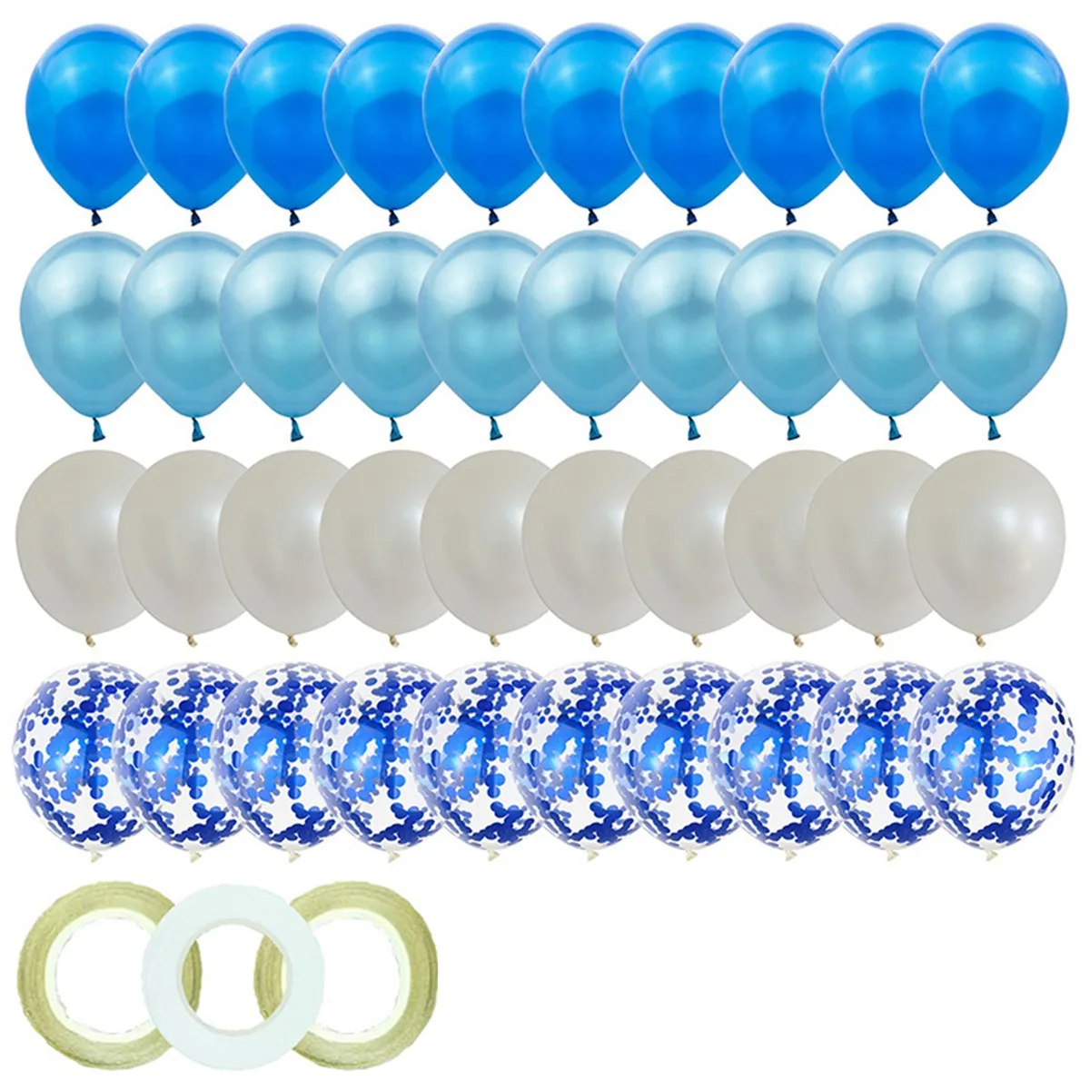 

60 Pieces 12 Inch Latex Balloons Set,for Baby Shower Wedding Birthday Theme Party Decorations Supplies(Blue Series )
