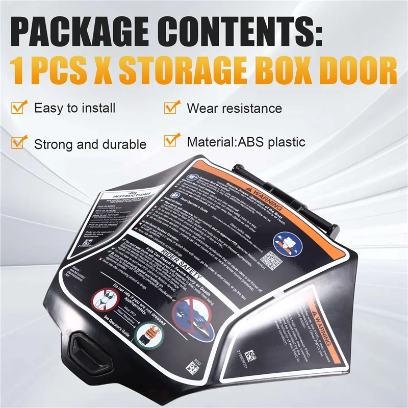 A80X-Glovebox Lid Storage Box Door Glove Box Cover Replaces For Seadoo GTX RXT WAKE PRO FISH PRO Number 264000132