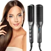 Electric Hair Straightener Brushes Anti-scald Straight Curling Dual-use Bangs Straightening Splint inner Buckle Irons Fast Heat 6