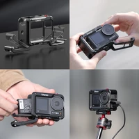 Ulanzi DJI OSMO ACTION 5 4 3 Metal Cage Quick Release GoPro Foldable Mount with Cold Shoe Full Protective Frame Case 6