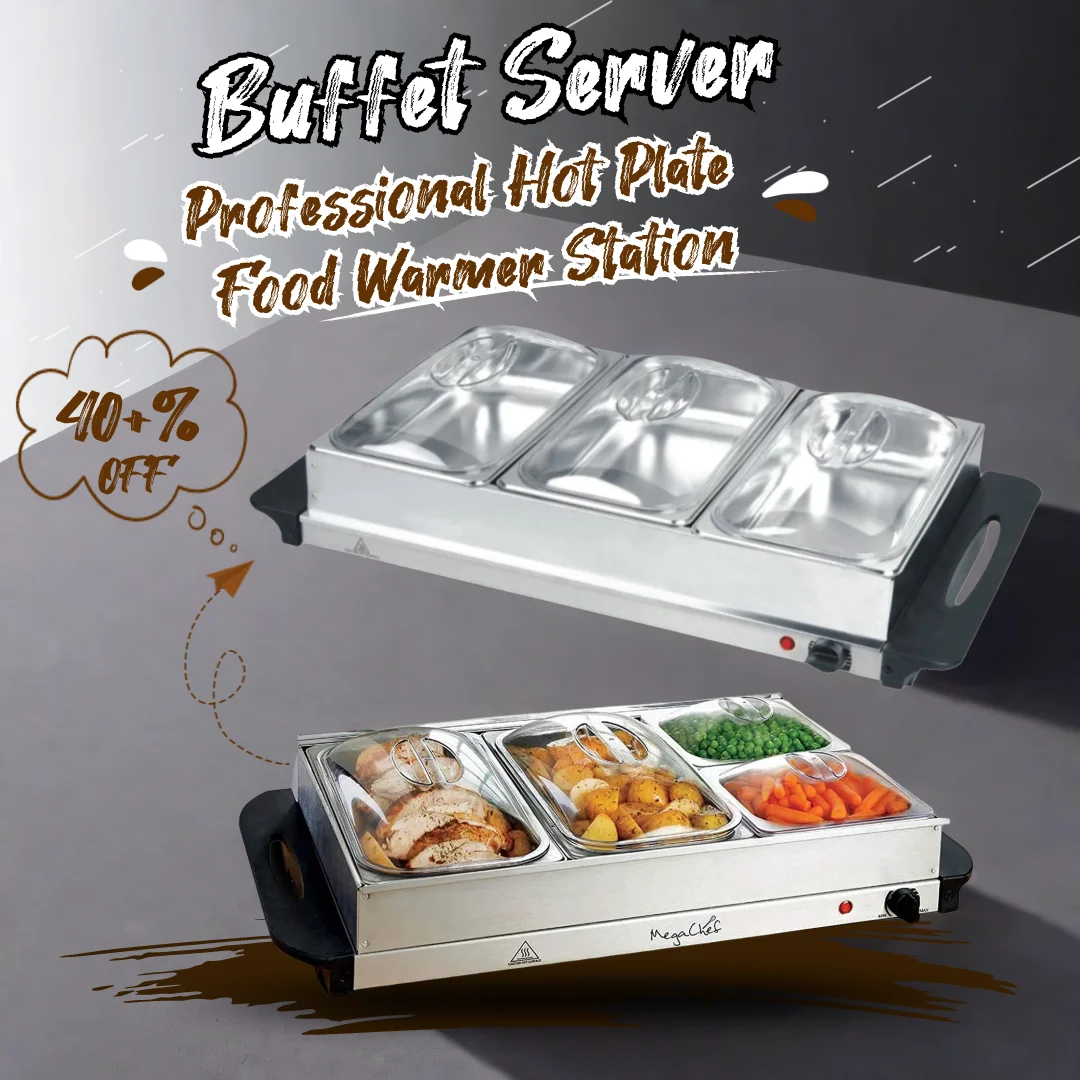 Electric et Server Tray Hot Plate Serving Tray Holder Thermal Serving Dish for Dinners et Kitchen Restaurant Weddings