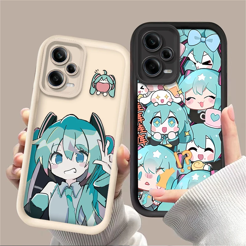 Miku Q Version Emoji Soft Phone Case
