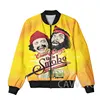 New Fashion Women/Men's 3D Print  Cheech & Chong  Zipper Bomber Jackets Men Overcoat Mens Coat Zip Up Jackets 2