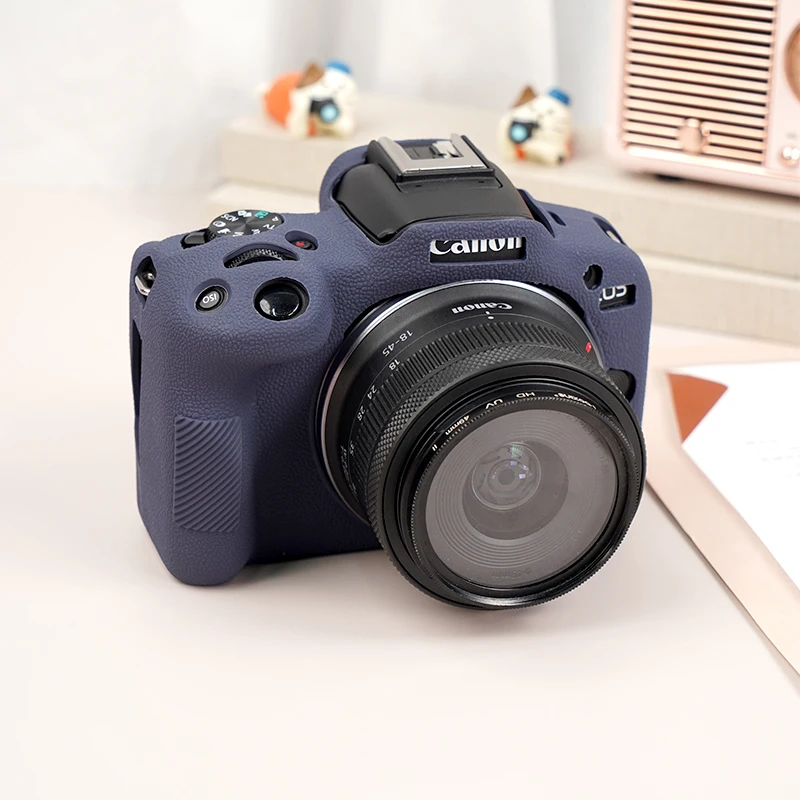 Kamera Gövde Kılıfı Canon EOS R50 Yumuşak Silikon Kılıf düşmeye dayanıklı Omuz Askısı R50 Koruyucu kılıf kaymaz