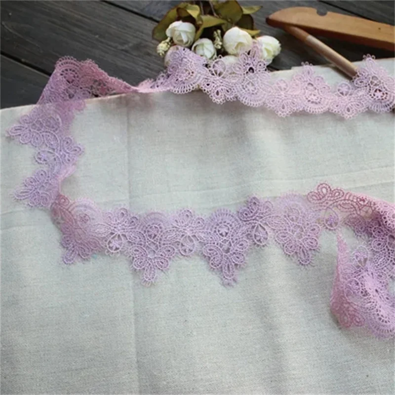 Lace Fabric Lace Ribbon Embroidery Fabric Lace Ribbon DIY Sewing Curtain Clothes Collar Trims Craft Decoration Guipure Supplies 189A4