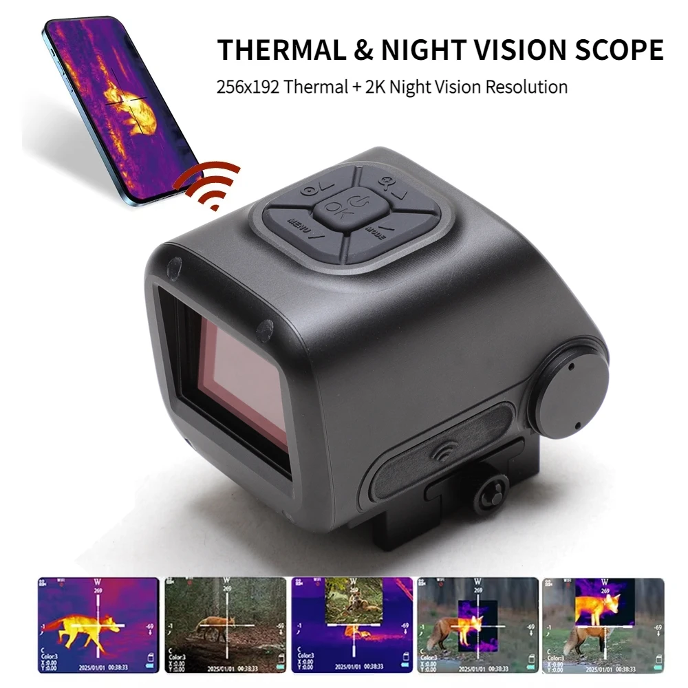 MultispectralThermalScope-2KDayVision&ThermalFusionMonocularHuntingScopeThermalScopewithWiFiPIPVideoRec