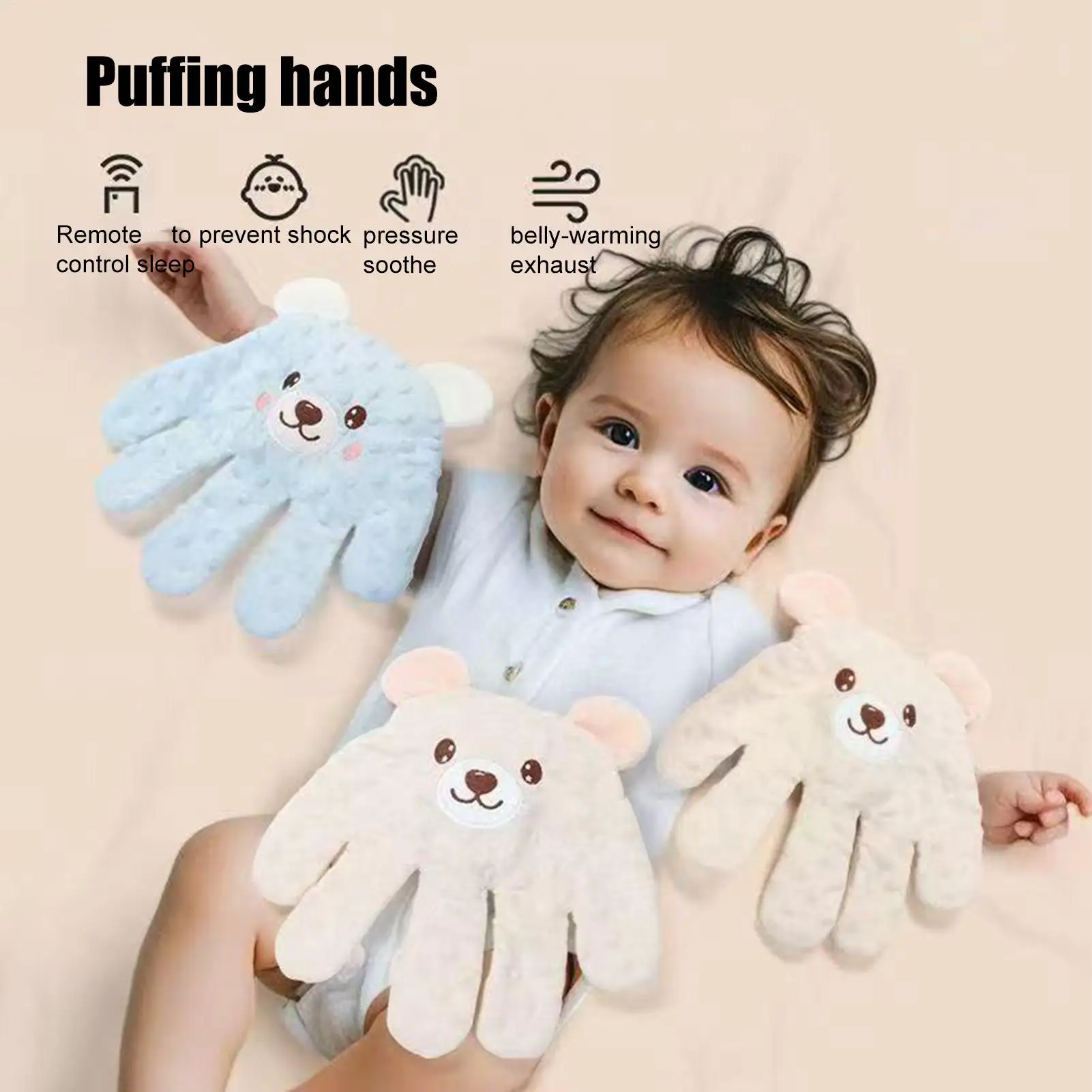 Baby Patter Baby Tapping Toy for Sleep Electric Automatic Pat Hand Soother Cute Sleeping Aid Companion for 0-3 Years