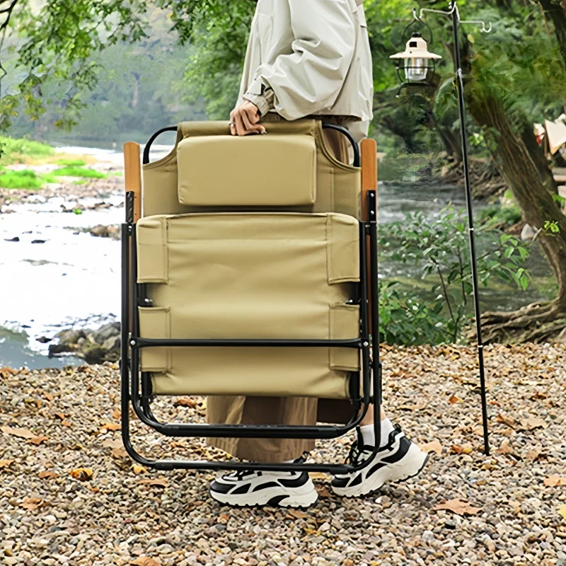 Kermit High Back Camping Chair 5 Gear Adjustable Recliner
