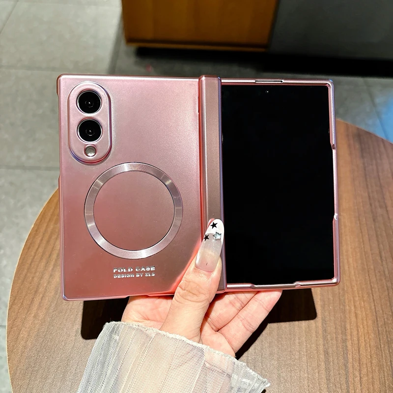 Ultra Magnetic Electroplated Hard Case with Hinge Protection & Front Glass Cover