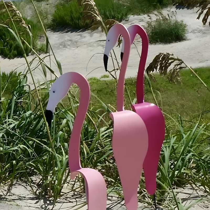 

Garden Flamingo Wind Indicator Whimsical Rotating Bird Sculpture Absolutely Gorgeous Unique Dynamic Bird Garden Yard Decoration
