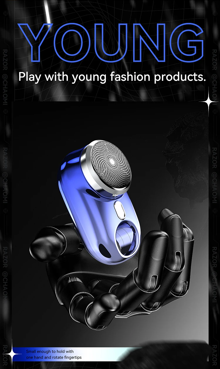 Electric Mini Shaver Black