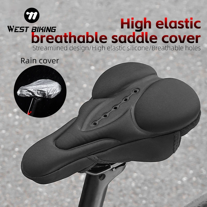 WEST BIKING MTB Comfortable Saddle Cover Light Breathable Seat