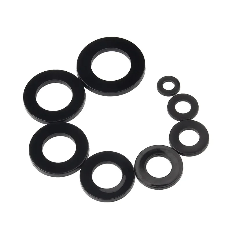 PA66 Nylon Plastic Flat Washer Plane Spacer M2 M2.5 M3 M4 M5 M6 M8 M10 M12 M14~M20 Insulation Gasket Ring For Screw 1~3mm nylon washers,plastic washers