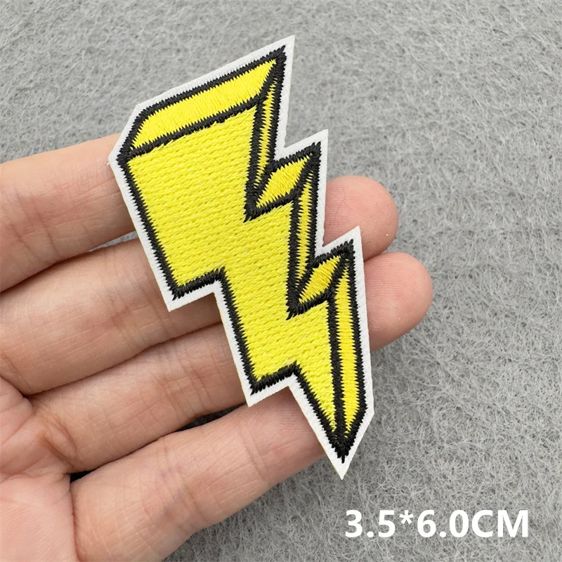 Cartoon DIY Eisen auf Patches für Kleidung Stickerei Patch Applikation für Kleidung Jacke Rockstar Streifen Nähen Aufkleber – Detail 14