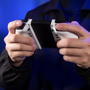 NYXI Hyperion Ergonomic Design Wireless Game Controller White Gamepad with RGB Lights for Nintendo Switch PC Controller 3