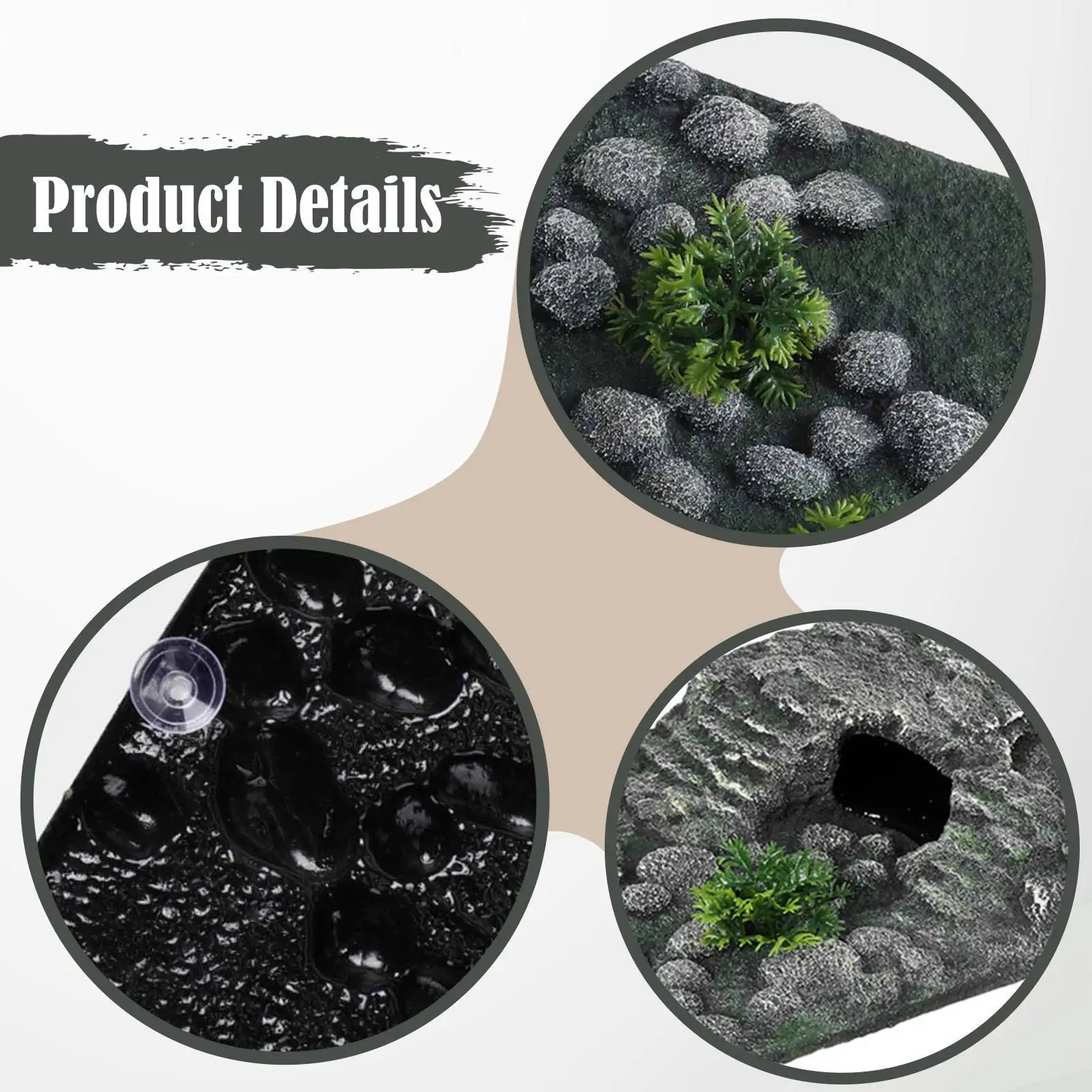 Turtle Basking Platform Resting Terrace Terrapin Habitat Aquarium Climbing Ramp for Geckos Frogs Bearded Dragon Lizard Newts