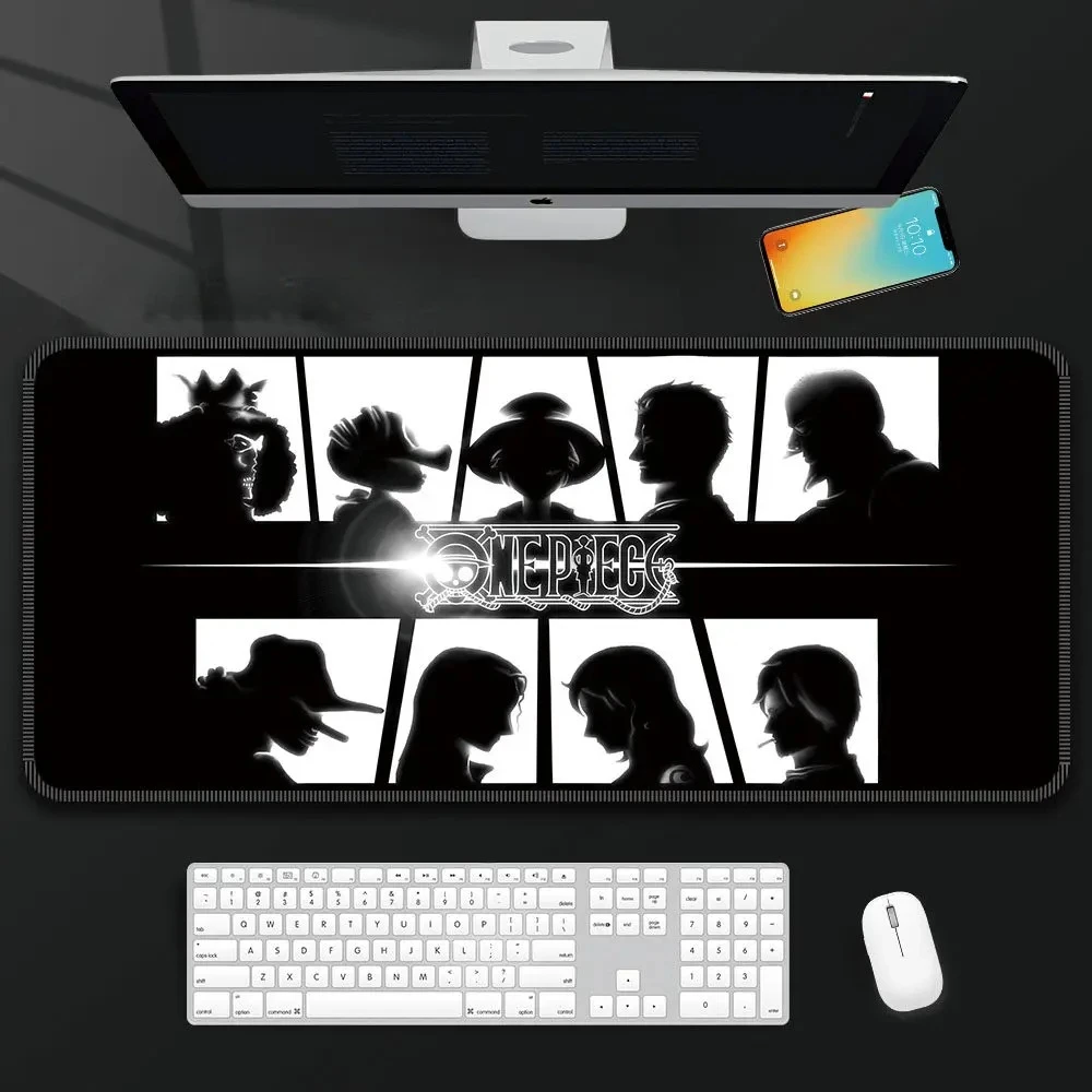 소년용 원피스 가죽 마우스 패드 대형 소년용 애니메이션 E-스포츠 게임 키보드 패드 루피 컴퓨터 책상 패드 사무실 마우스 패드