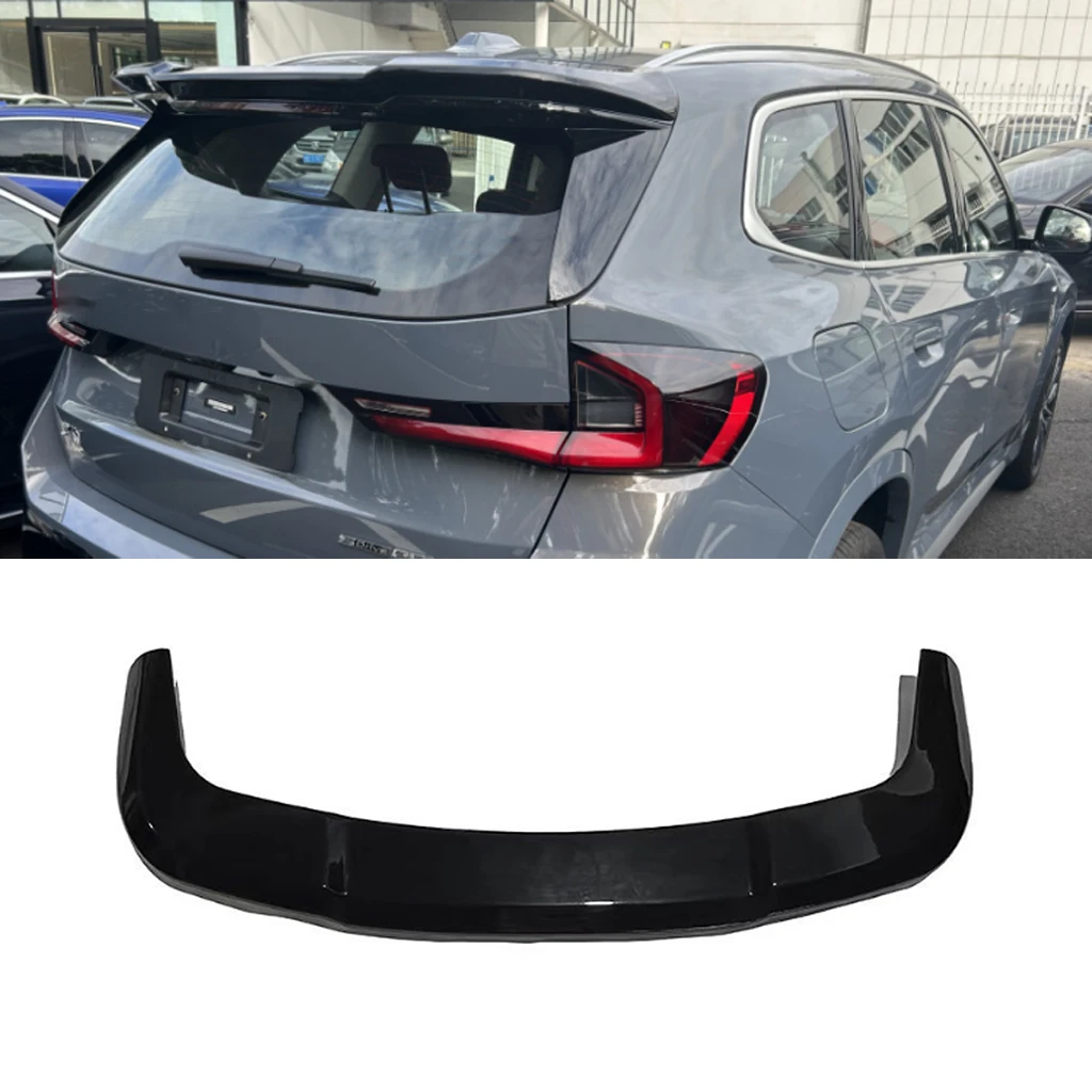 

Глянцевый черный задний спойлер для BMW New X1 U11 IX1 2023 +, автомобильные аксессуары, задний спойлер на крышу багажника, отделка губ