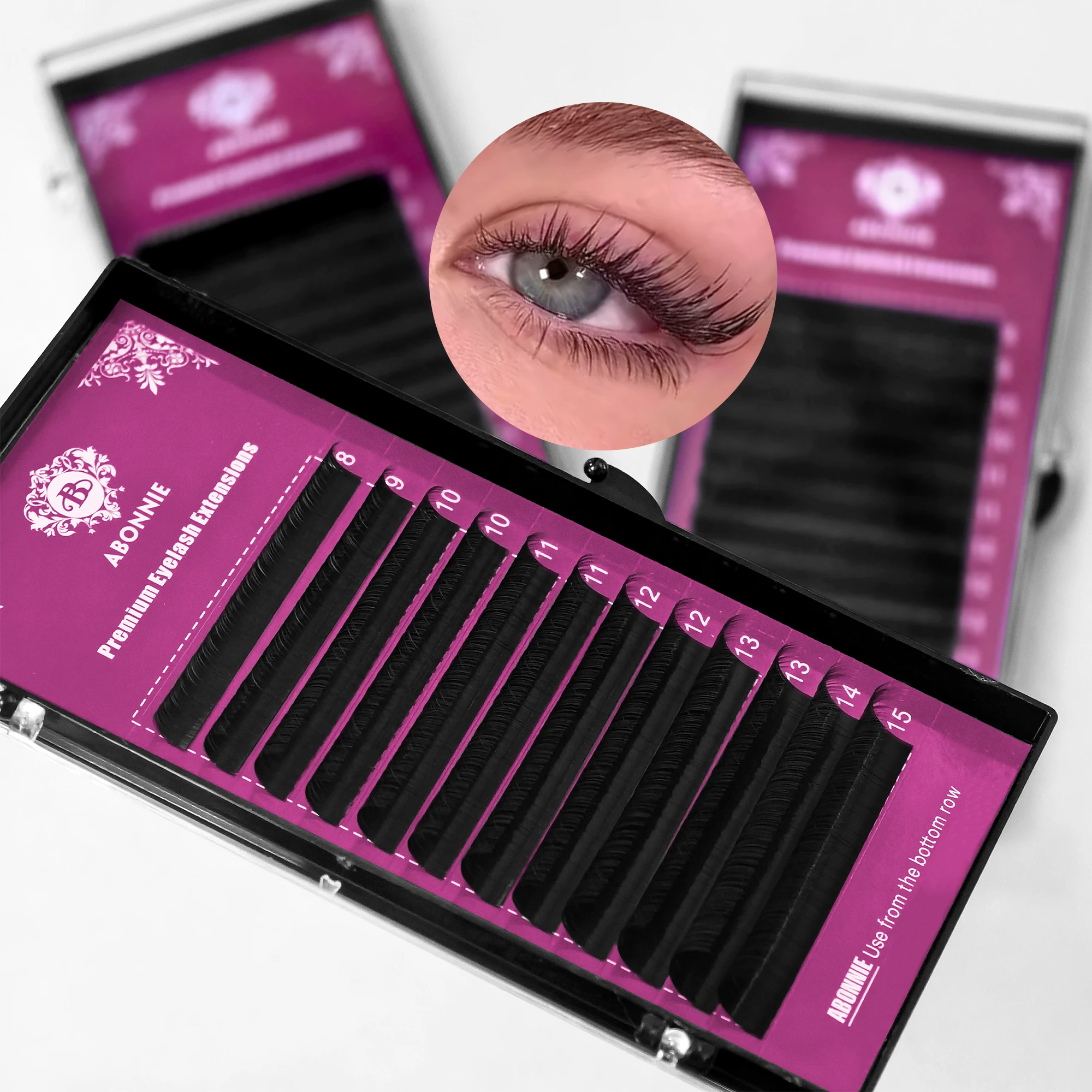 Abonnie Fluffy Classic Volume Eyelash Extensions - Premium Individual Lashes
