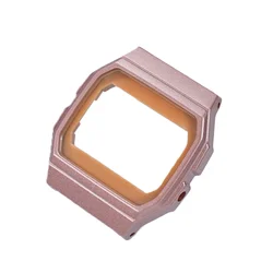 Enhanced Black Resin & Silicone Watch Case and Bezel Kit - Universal Fit - F - 91 (Rose gold)