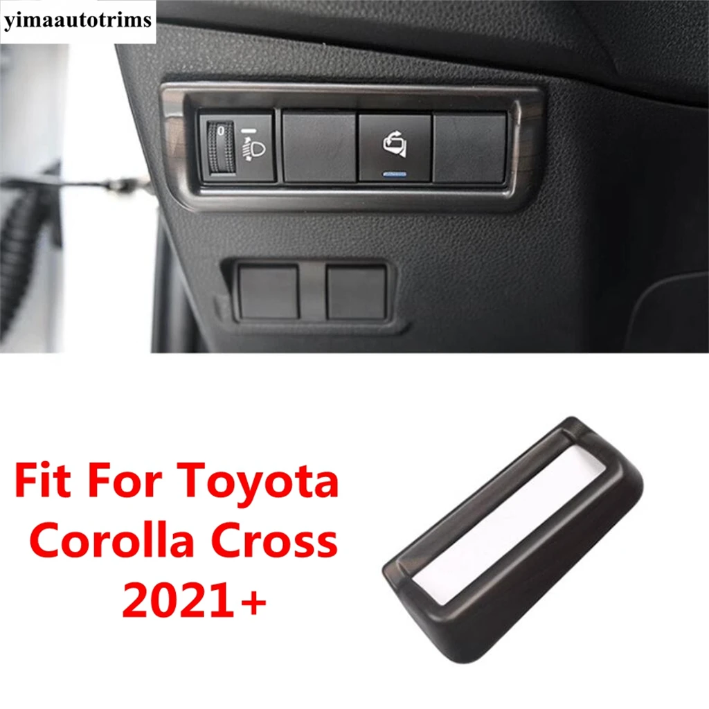 

Headlight Switch Head Light Lamp Control Panel Decoration Cover Trim For Toyota Corolla Cross 2021 - 2023 Accessories Interior