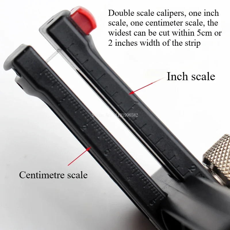 Adjustable Width Double Scale Handheld Belt Cutter DIY Handwork Making Leather Backpack Strap/belt/watch Strap Cutting Tool