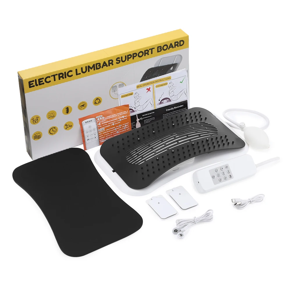 Remote Control Waist Back Traction Massager Adjustable Airbag Support Massage Cu