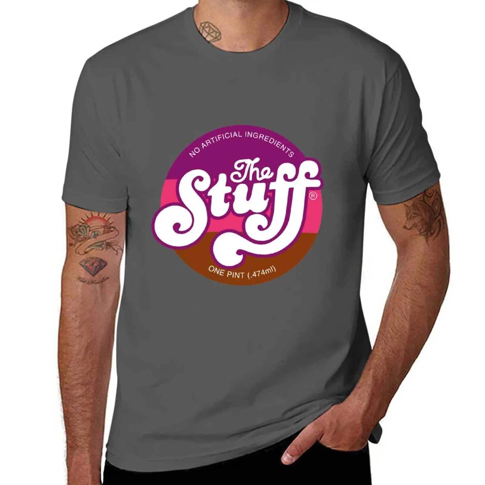 

Футболка из фильма «The Stuff-страшные» для мальчиков, белая, черная футболка для мужчин