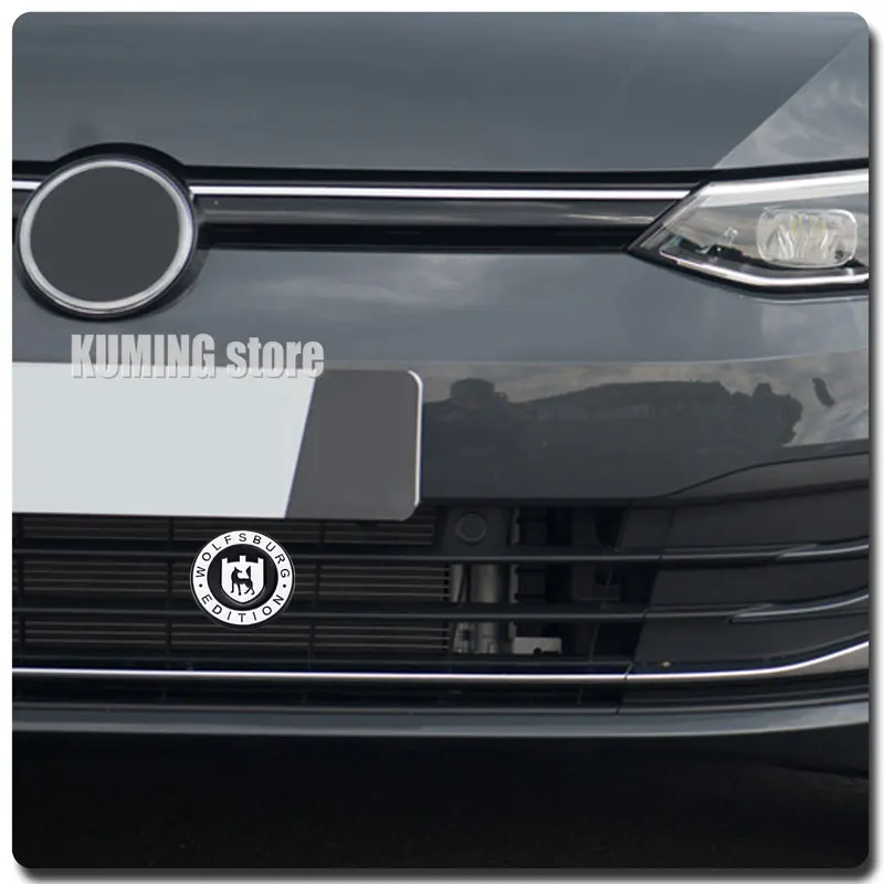 독일 볼프스부르크 엠블럼 데칼 차체 배지, VW 골프 R 3 4 5 6 7 8 MK3 MK4 파사트 티구안 투아렉 3D 금속 스티커