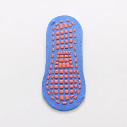 Children's Breathable Anti-Skid Cotton Socks - Perfect for Yoga, Sports, Dance, and Play (Blue Socks)
