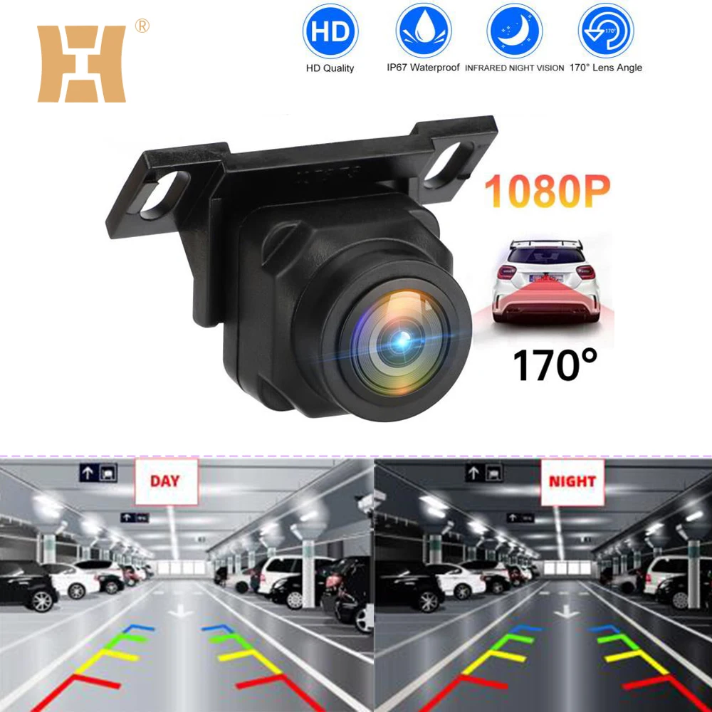

170 º car rear view reverse backup parking camera waterproof night vision HD car AHD/CVBS dual purpose fisheye reversing camera