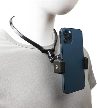 Hands Free Wearable Neck Mobile Phone Stand Universal Hanging Tripod Suporte for IPhone GoPro Go Pro Video Selfie Stick Holder 13